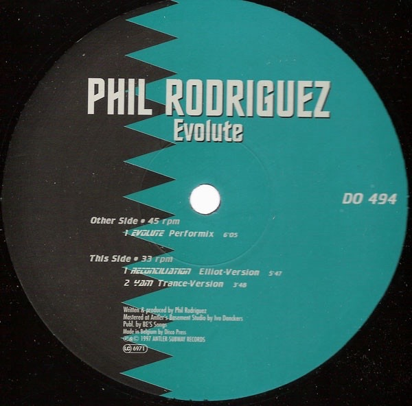Phil Rodriguez - Evolute label